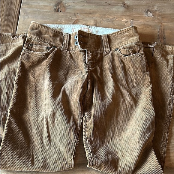 Abercrombie & Fitch Brown Wide Leg Corduroy Pants, Vintage Y2K - Picture 1 of 6
